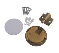 Punch Installation Floor Door Holder, Featuring an Adjustable Height Mechanism for Custom Fit (Gold)