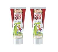 Punch & Judy Kids Natural Toothpaste, Strawberry Flavour, Natural Ingredients, Fluoride, 6+ Months, Sugar Free (2 x 50ml)