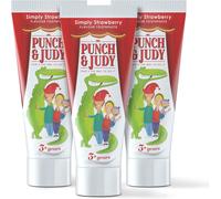 Punch & Judy Kids Toothpaste - Simply Strawberry Flavour, 3+ Years, Fluoride, S