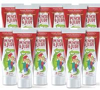 Punch & Judy Kids Toothpaste - Simply Strawberry Flavour, 3+ Years, Fluoride, Sugar Free (12 x 50ml)