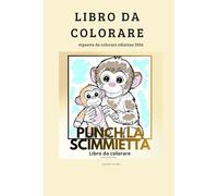 Punch la scimmietta: Libro da colorare