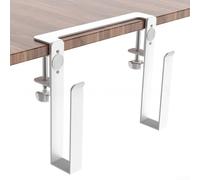 Punch laptop storage rack with cooling airflow bracket, aluminum alloy design for laptops tablets and books in study rooms and offices (white-1)