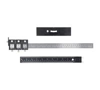 Punch Locator Cabinet Hardware Jig, Drawer Drilling Template for Handles and Knobs, Aluminum Alloy Drill Guide with Sliding Plate for Precise 5mm Holes in Furniture and