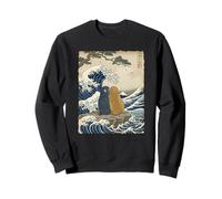 Punch & Momo-chan New Love Wave Art Humor Sweatshirt