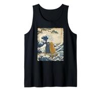 Punch & Momo-chan New Love Wave Art Humor Tank Top