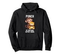 Punch Monkey is my Support Animal Pullover Hoodie