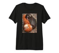 Punch Monkey Meme Cute Baby Plush Toy Sign of Mother Love Premium T-Shirt