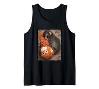 Punch Monkey Meme Cute Baby Plush Toy Sign of Mother Love Tank Top