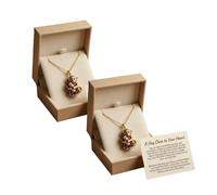 Punch Monkey Pocket Hug Necklace, 3D Cute Monkey Pendant with Inspirational Pocket Hug Gift Card, Plush Holding Design Gift for Loved Ones (2pcs)