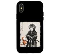 Punch Monkey Samurai Warrior Ink Artwork Punch Monkey Case for iPhone X/XS