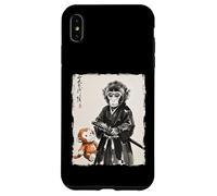 Punch Monkey Samurai Warrior Ink Artwork Punch Monkey Case for iPhone XS Max