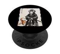 Punch Monkey Samurai Warrior Ink Artwork Punch Monkey PopSockets Adhesive PopGrip