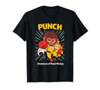 Punch Monkey Superhero Primate Comic Hero Action T-Shirt