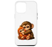 Punch Monkey With Teddy Bear Cuddling Viral Internet Meme Case for iPhone 12 Pro Max