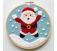 Punch Needle kit for Beginners, Artistic Snow Series Punch Needle DIY Handmade Holiday Decorative Set, Punch Stitching kit for Adults, Needle Punch Kits for Adults, Seasonal Festive Hobby