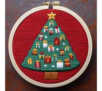 Punch Needle kit for Beginners, Christmas Series Decorative Handmade DIY Punch Stitching kit for Adults, Needle Punch Kits for Adults, Creative Home Art