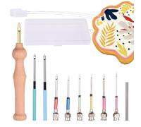 Punch Needle Kit for Beginners, Punch Needle Pen Set for Crochet, Cross Stitching Kit, Sticker Needle Kit for Women, Men, Adults, Beginners, Perfect for Beginners, You Can Use Your Kit in Seconds