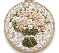 Punch Needle kit for Beginners with Beautiful Bouquet Pattern, Needle Punch Kits for Adults - Easy Floral Embroidery Craft kit for Gifts