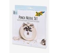 Punch Needle Set, 8 pieces, FOLIA beige