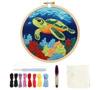 Punch Needle Sticker Set, Needle Punch Kits for Adults Turtle