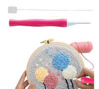 Punch Needles,Punch Needle For Embroidery - Hook Tool Kits For Embroidery And | Carpet Thread Punch Needle Handle Embroidery Pen Embroidery Sewing Needles Sewing Thread