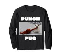 Punch Pug | Punch the Monkey Funny Pug Long Sleeve T-Shirt