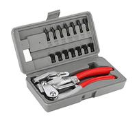 Punch Punch Pliers Punch Hole Punching Pliers Set, 16-Piece Set, Hole Punch Pliers, Steel Material, Punch Holes 2mm to 7mm, Manual Power Punch Kit, Suitable for Iron Plates,