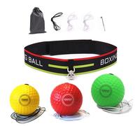 Punch Reaction Headgear - Adjustable Elastic Foam Sphere, Athletic Reflex Trainer, Professional Exercise Tool | Combat Sport Conditioning, Fitness Coordination Aid, Strike Accuracy Development, Gym