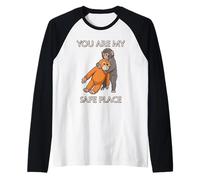 Punch Sad Monkey You are My Safe Place Raglan Baseball Tee