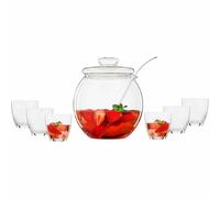 PUNCH SET "Libera" 9 pcs. in Gift Box 4.5 L Container Ladle Punch Bowl