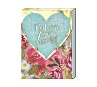Punch Studio Follow Your Heart Pocket Notepad (44659) 75 Count (Pack of 1)