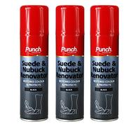 Punch® Suede, Nubuck & Sheepskin Footwear and Fabric Renovator, Protector & Renovator Sprays Bumper Combo Packages. Cleans, Revives, Restores & Protects Shoes and Accessories.