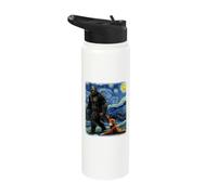 Punch the Monkey Bigfoot Sasquatch Video Meme Baby Monkey Stainless Steel Insulated Water Bottle