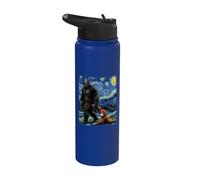 Punch the Monkey Bigfoot Sasquatch Video Meme Baby Monkey Stainless Steel Insulated Water Bottle