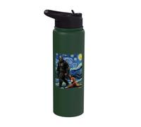 Punch the Monkey Bigfoot Sasquatch Video Meme Baby Monkey Stainless Steel Insulated Water Bottle