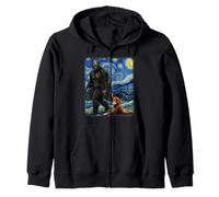 Punch the Monkey Bigfoot Sasquatch Video Meme Baby Monkey Zip Hoodie