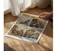 Punch the Monkey Comic Book Poster, Viral Meme Art Print, 18x24 Inches unframed poster