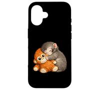 Punch The Monkey Cuddling Stuffed Animal Meme Viral Internet Case for iPhone 16