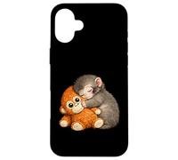 Punch The Monkey Cuddling Stuffed Animal Meme Viral Internet Case for iPhone 16 Plus