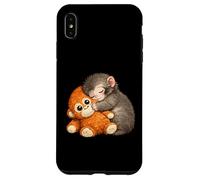 Punch The Monkey Cuddling Stuffed Animal Meme Viral Internet Case for iPhone XS Max
