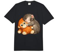 Punch The Monkey Cuddling Stuffed Animal Meme Viral Internet Comfort Colors Adult Heavyweight T-Shirt