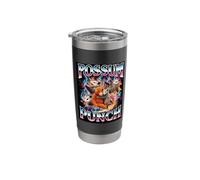 Punch the Monkey Parody Bootleg Funny Possum Punch Stainless Steel Insulated Tumbler