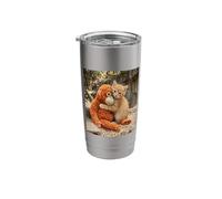 Punch the Monkey Parody Funny Cat Kitten Stainless Steel Insulated Tumbler