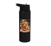 Punch the Monkey Parody Funny Cat Kitten Stainless Steel Insulated Water Bottle