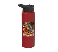 Punch the Monkey Parody Funny Raccoon Stainless Steel Insulated Water Bottle