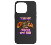 Punch the Monkey Your Vibe Attracts Your Tribe - Motivation Case for iPhone 14 Pro Max