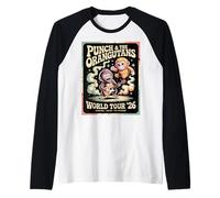 Punch & The Orangutans World Tour '26 Retro Meme Raglan Baseball Tee