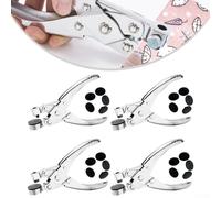 Punch Tool with Multiple Size Rotatable Discs for Leather Fabric For Plastic Bags Metal Hole Punch Pliers Designed for Crafting and Repairs (diameter 8MM)