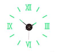 Punch Wall Clock DIY Kit With Silent Acrylic Mechanism And Glow In The Dark Numbers For Bedroom And Common Areas(Night light)