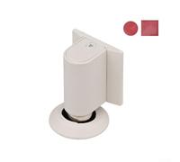Punch-Zinc Alloy Door Stopper Windproof Mechanical Floor Mount No Drill Installation for Home Bedroom Office Doors Collision Protection, Light(White)